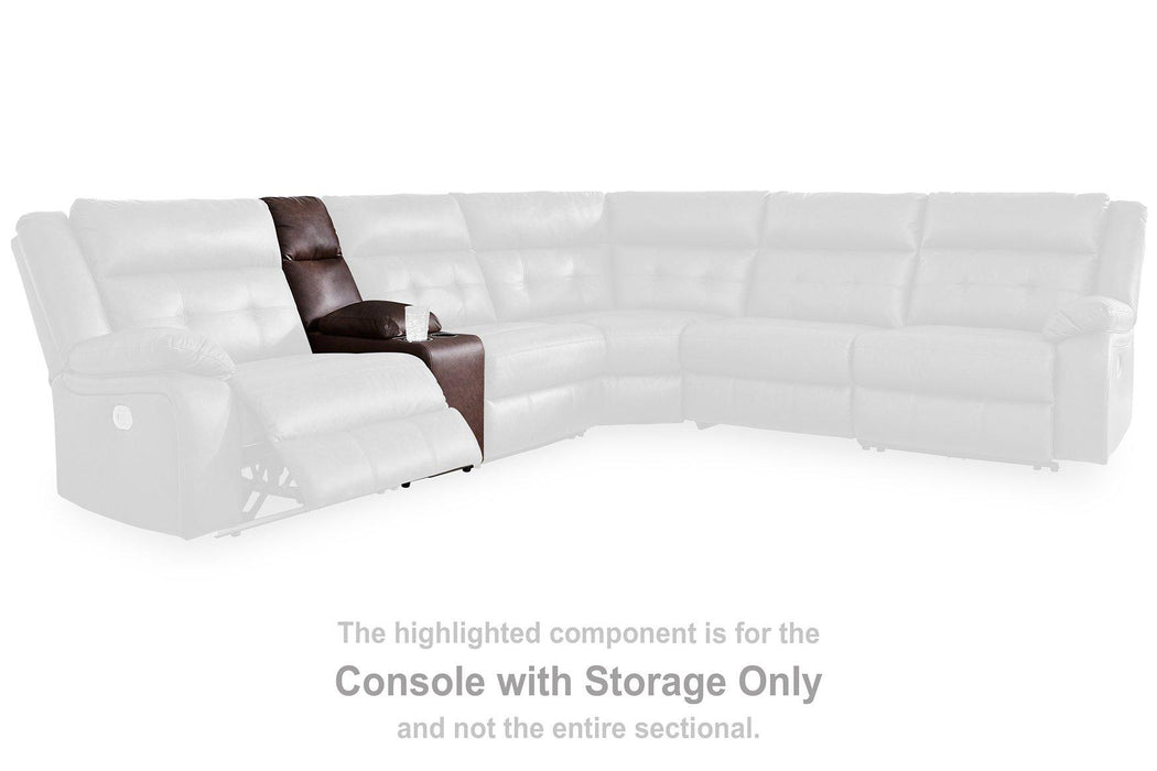 Punch Up Power Reclining Sectional Loveseat with Console - Furniture Bros & Mattress (Bolingbrook, IL)