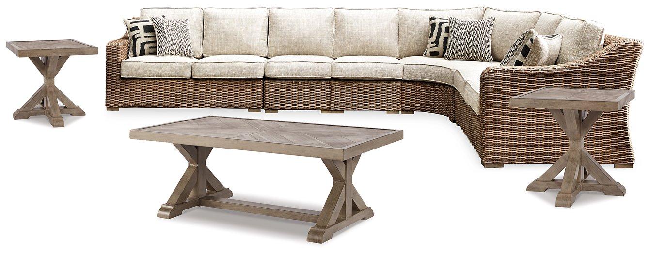 Beachcroft Outdoor Seating Set - Furniture Bros & Mattress (Bolingbrook, IL)
