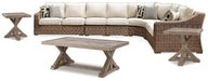 Beachcroft Outdoor Seating Set - Furniture Bros & Mattress (Bolingbrook, IL)