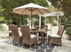 Beachcroft Outdoor Dining Set - Furniture Bros & Mattress (Bolingbrook, IL)
