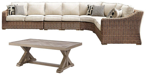 Beachcroft Outdoor Seating Set - Furniture Bros & Mattress (Bolingbrook, IL)