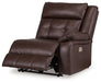 Punch Up Power Reclining Sectional Loveseat with Console - Furniture Bros & Mattress (Bolingbrook, IL)