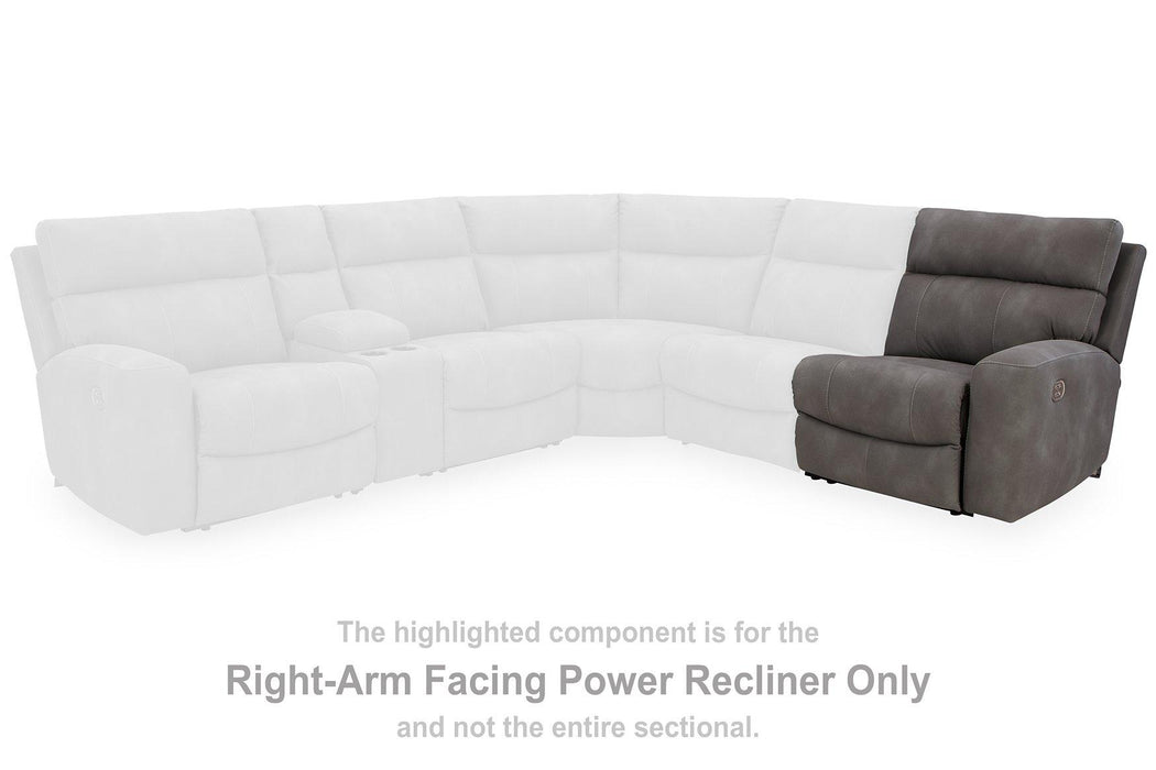 Next-Gen DuraPella Power Reclining Sectional Loveseat - Furniture Bros & Mattress (Bolingbrook, IL)