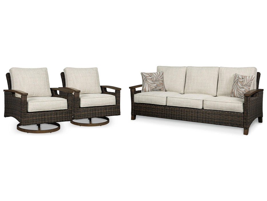 Paradise Trail Outdoor Seating Set - Furniture Bros & Mattress (Bolingbrook, IL)