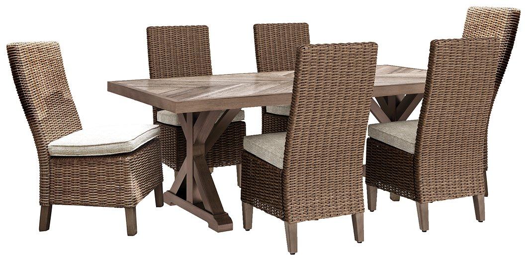 Beachcroft Outdoor Dining Set - Furniture Bros & Mattress (Bolingbrook, IL)