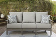 Visola Outdoor Sofa and Loveseat Set - Furniture Bros & Mattress (Bolingbrook, IL)