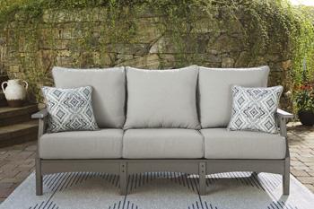 Visola Outdoor Sofa and Loveseat Set - Furniture Bros & Mattress (Bolingbrook, IL)