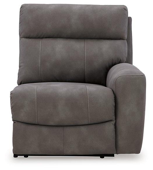 Next-Gen DuraPella Power Reclining Sectional Loveseat with Console - Furniture Bros & Mattress (Bolingbrook, IL)