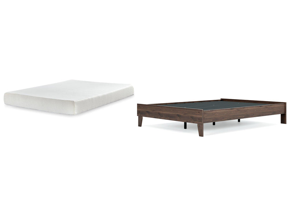 Calverson Bed and Mattress Set - Furniture Bros & Mattress (Bolingbrook, IL)