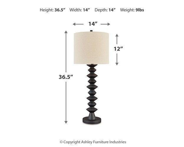 Luanndon Lamp Set - Furniture Bros & Mattress (Bolingbrook, IL)