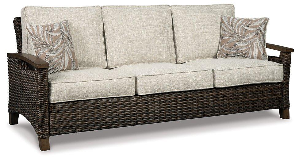 Paradise Trail Outdoor Sofa, Lounge Chairs and Fire Pit Table - Furniture Bros & Mattress (Bolingbrook, IL)