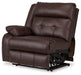 Punch Up Power Reclining Sectional Loveseat with Console - Furniture Bros & Mattress (Bolingbrook, IL)