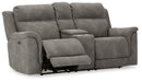 Next-Gen DuraPella Power Reclining Loveseat with Console - Furniture Bros & Mattress (Bolingbrook, IL)