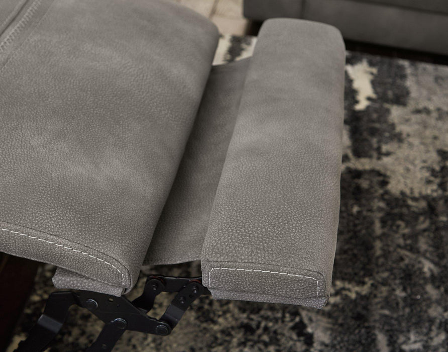 Next-Gen DuraPella Power Reclining Loveseat with Console - Furniture Bros & Mattress (Bolingbrook, IL)