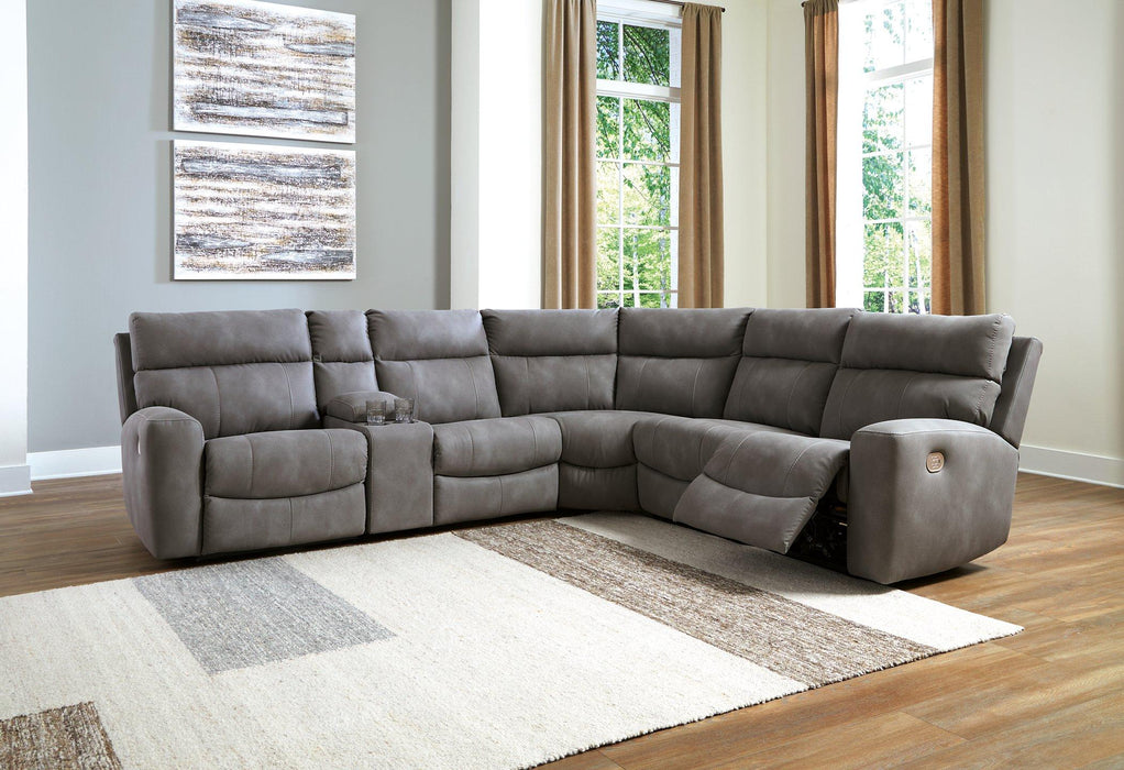 Next-Gen DuraPella Power Reclining Sectional - Furniture Bros & Mattress (Bolingbrook, IL)