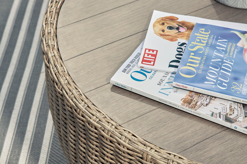 Danson Outdoor Occasional Table Set - Furniture Bros & Mattress (Bolingbrook, IL)