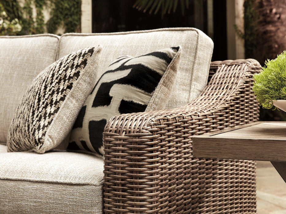 Beachcroft Outdoor Seating Set - Furniture Bros & Mattress (Bolingbrook, IL)