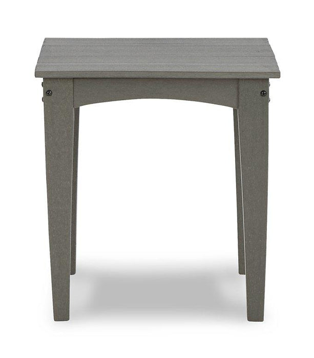 Visola Outdoor Adirondack Chair Set with End Table - Furniture Bros & Mattress (Bolingbrook, IL)