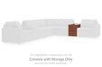 Modmax Balanced Sectional with Audio and Storage Consoles - Furniture Bros & Mattress (Bolingbrook, IL)