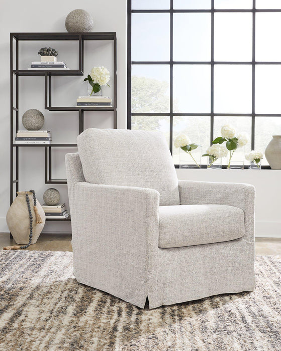 Nenana Next-Gen Nuvella Swivel Glider Accent Chair - Furniture Bros & Mattress (Bolingbrook, IL)