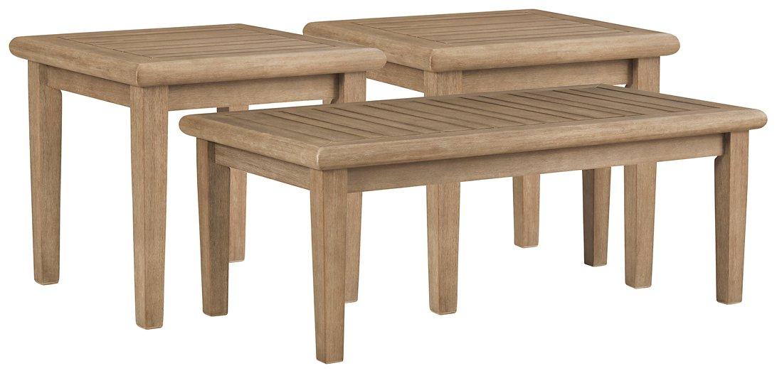 Gerianne Outdoor Occasional Table Set - Furniture Bros & Mattress (Bolingbrook, IL)