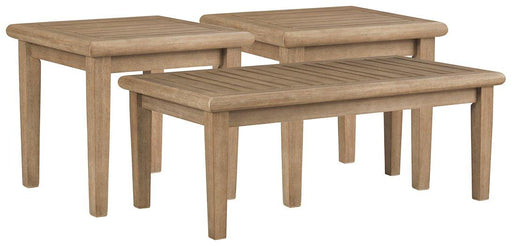 Gerianne Outdoor Occasional Table Set - Furniture Bros & Mattress (Bolingbrook, IL)