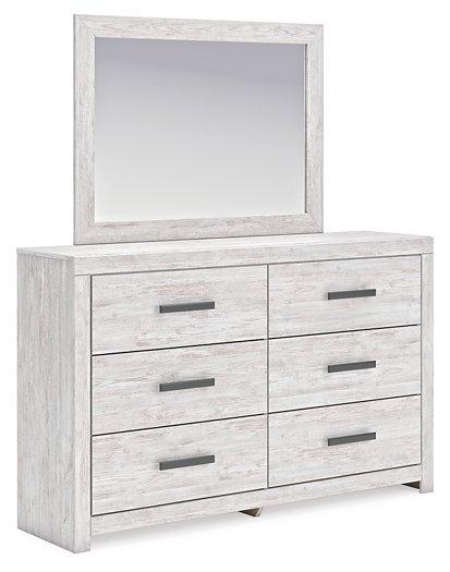 Cayboni Dresser and Mirror - Furniture Bros & Mattress (Bolingbrook, IL)