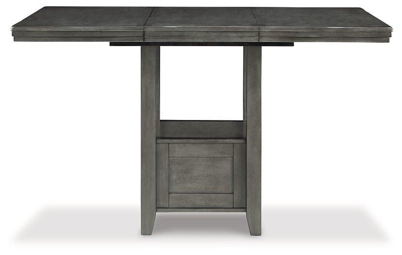Hallanden Counter Height Dining Room Set - Furniture Bros & Mattress (Bolingbrook, IL)
