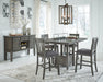 Hallanden Counter Height Dining Room Set - Furniture Bros & Mattress (Bolingbrook, IL)