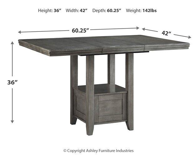 Hallanden Counter Height Dining Room Set - Furniture Bros & Mattress (Bolingbrook, IL)