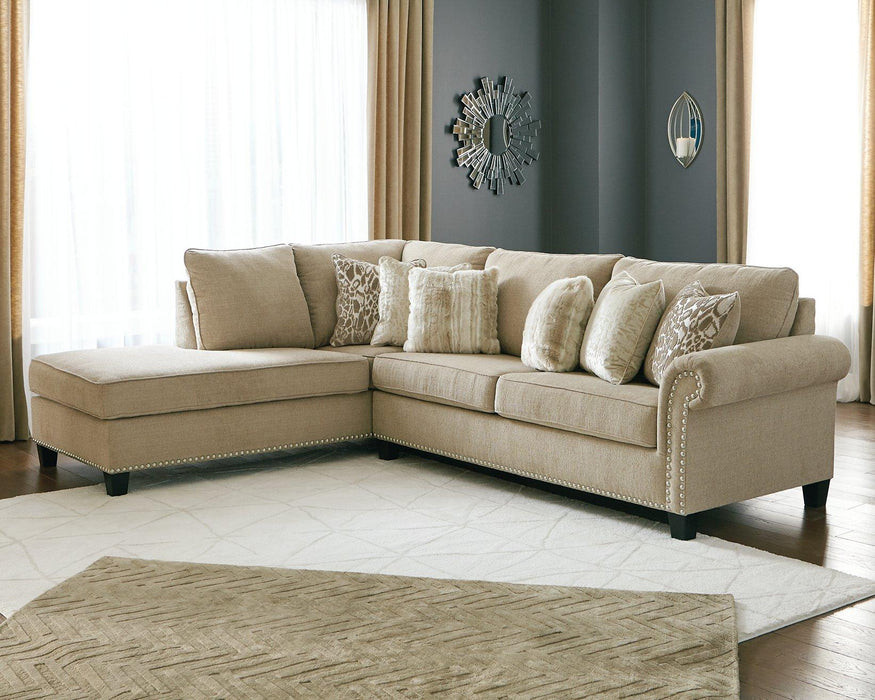 Dovemont 2-Piece Sectional with Chaise - Furniture Bros & Mattress (Bolingbrook, IL)