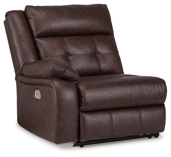 Punch Up Power Reclining Sectional Loveseat with Console - Furniture Bros & Mattress (Bolingbrook, IL)