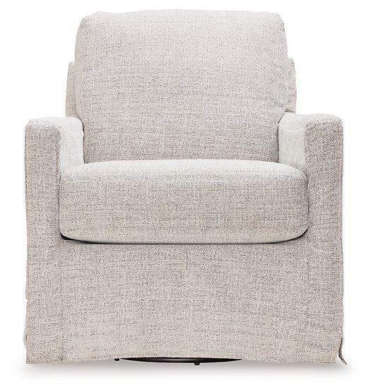 Nenana Next-Gen Nuvella Swivel Glider Accent Chair - Furniture Bros & Mattress (Bolingbrook, IL)