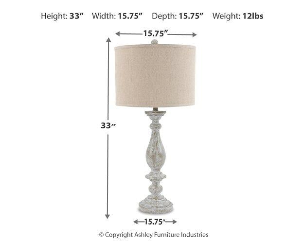 Bernadate Lamp Set - Furniture Bros & Mattress (Bolingbrook, IL)