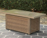 Beachcroft Beachcroft Fire Pit Table with Four Nuvella Swivel Lounge Chairs - Furniture Bros & Mattress (Bolingbrook, IL)