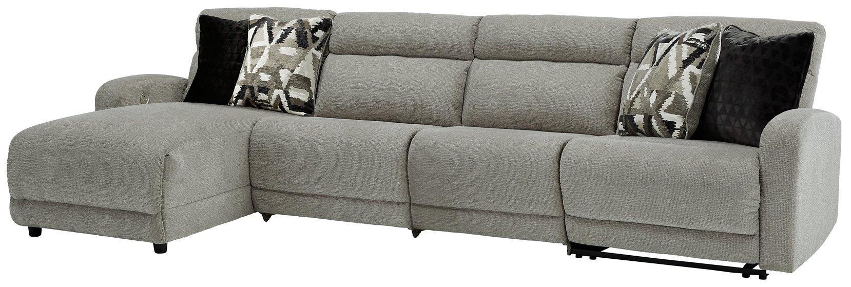 Colleyville Power Reclining Sectional with Chaise - Furniture Bros & Mattress (Bolingbrook, IL)