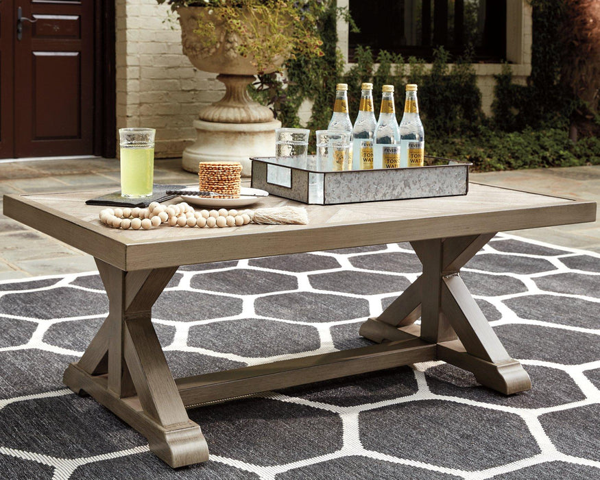 Beachcroft Outdoor Seating Set - Furniture Bros & Mattress (Bolingbrook, IL)
