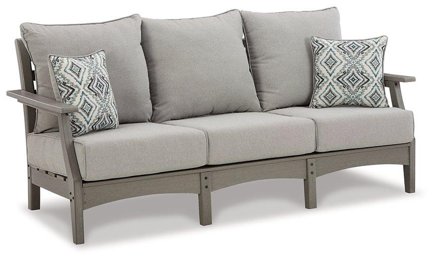 Visola Outdoor Sofa and Loveseat Set - Furniture Bros & Mattress (Bolingbrook, IL)