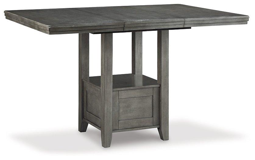 Hallanden Counter Height Dining Room Set - Furniture Bros & Mattress (Bolingbrook, IL)