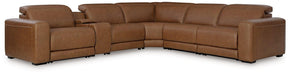 Magic Man Power Reclining Sectional with Console - Furniture Bros & Mattress (Bolingbrook, IL)