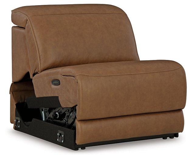 Magic Man Power Reclining Sectional with Console - Furniture Bros & Mattress (Bolingbrook, IL)