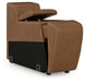 Magic Man Power Reclining Sectional with Console - Furniture Bros & Mattress (Bolingbrook, IL)