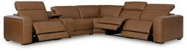 Magic Man Power Reclining Sectional with Console - Furniture Bros & Mattress (Bolingbrook, IL)
