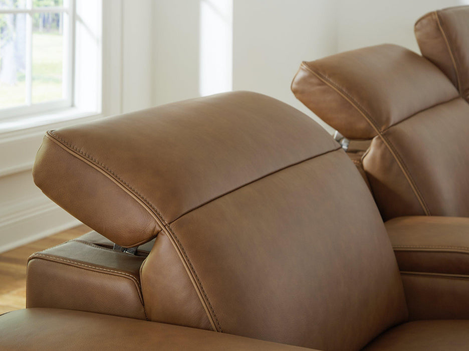 Magic Man Power Reclining Sectional Loveseat - Furniture Bros & Mattress (Bolingbrook, IL)