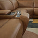 Magic Man Power Reclining Sectional with Console - Furniture Bros & Mattress (Bolingbrook, IL)