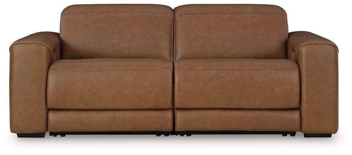 Magic Man Power Reclining Sectional Loveseat - Furniture Bros & Mattress (Bolingbrook, IL)