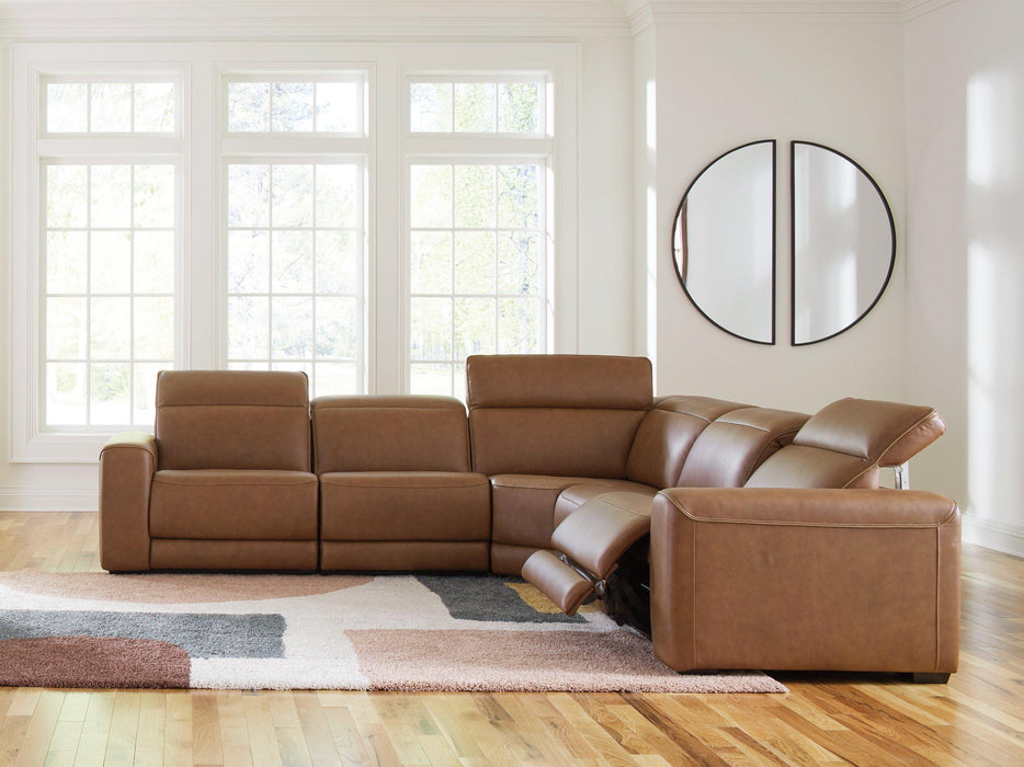 Magic Man Power Reclining Sectional - Furniture Bros & Mattress (Bolingbrook, IL)