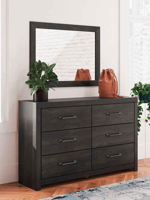 Hollivern Dresser and Mirror - Furniture Bros & Mattress (Bolingbrook, IL)
