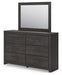 Hollivern Dresser and Mirror - Furniture Bros & Mattress (Bolingbrook, IL)
