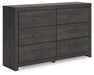 Hollivern Dresser and Mirror - Furniture Bros & Mattress (Bolingbrook, IL)